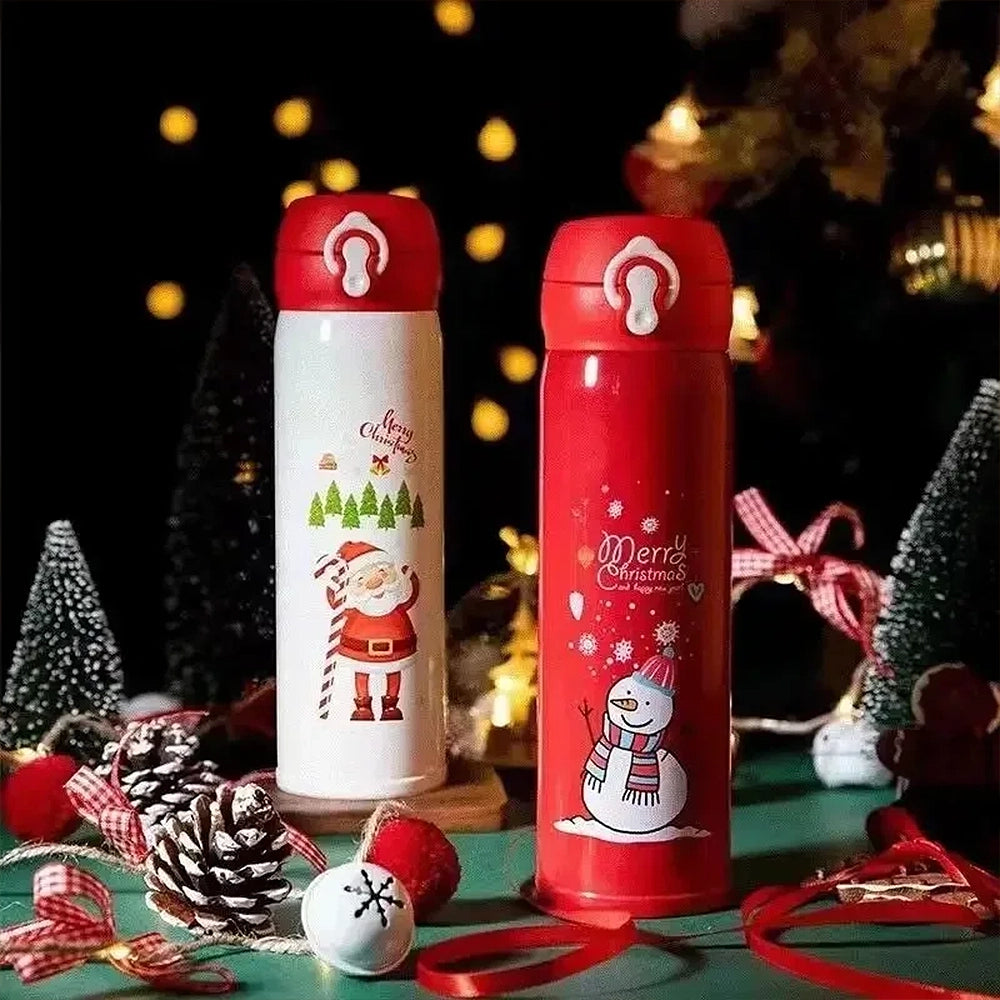 Gourde isotherme de Noël avec père Noël