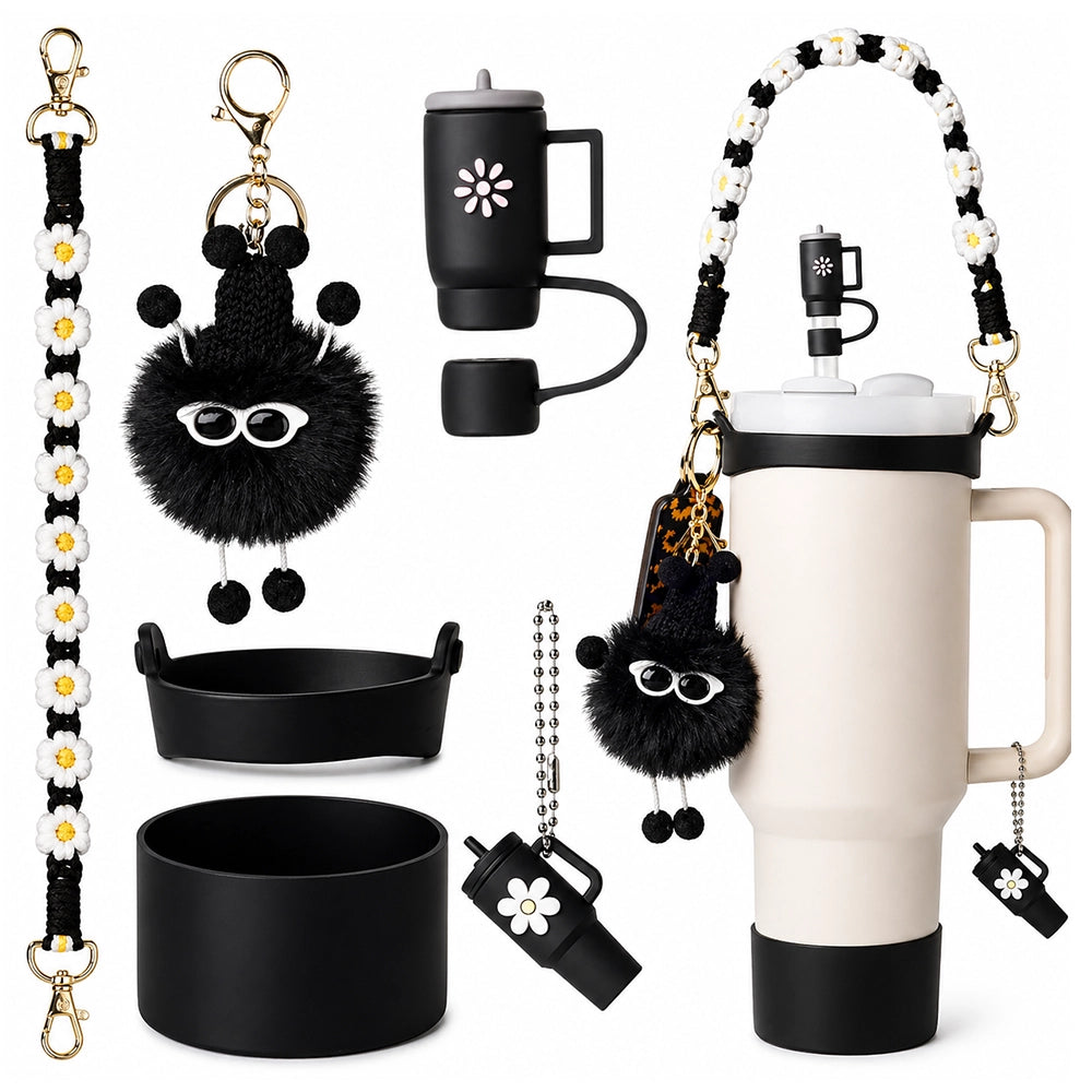 accessoires de gourde mignon avec couvre paille