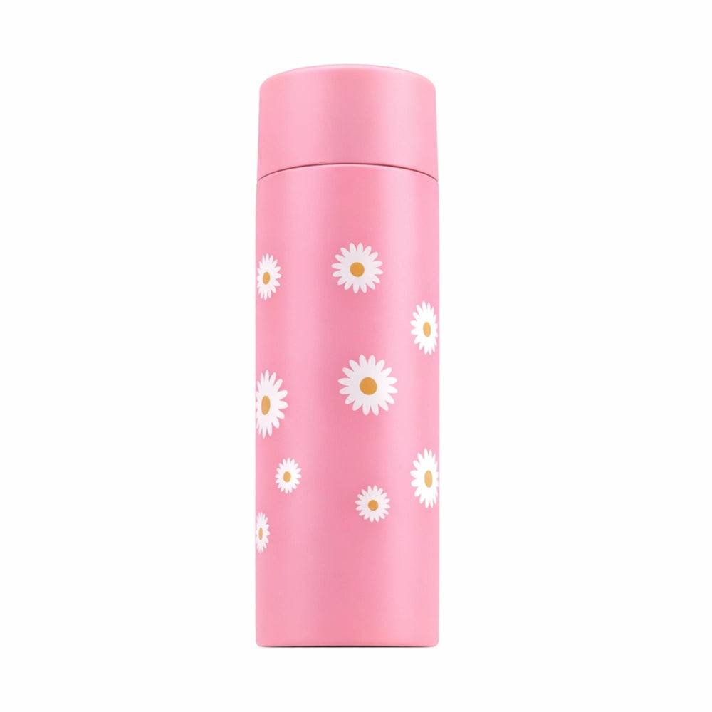 gourde 120ml rose avec marguerite