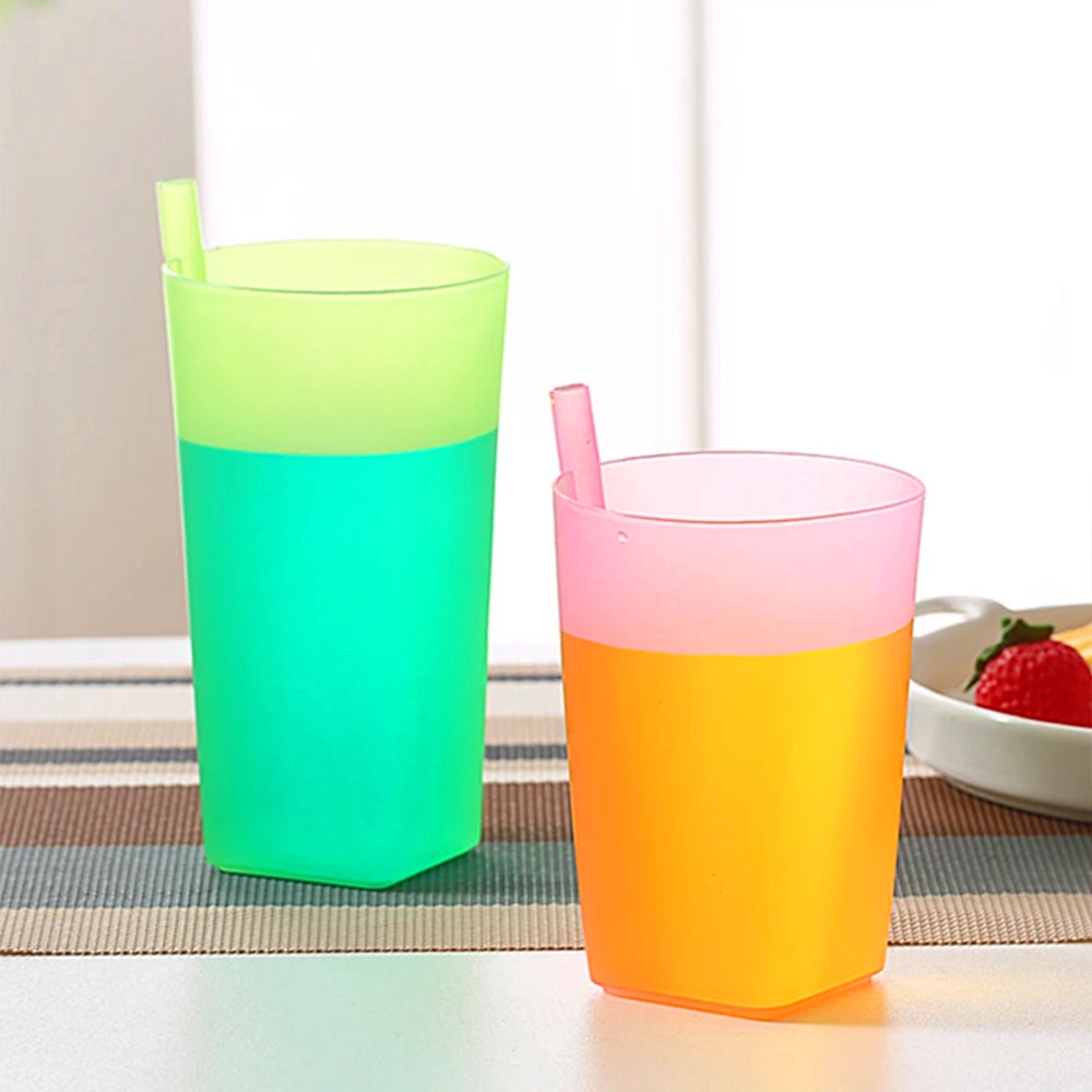 Verre paille intégrée enfant