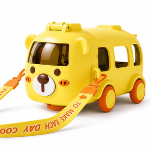 gourde enfant en forme de bus jaune