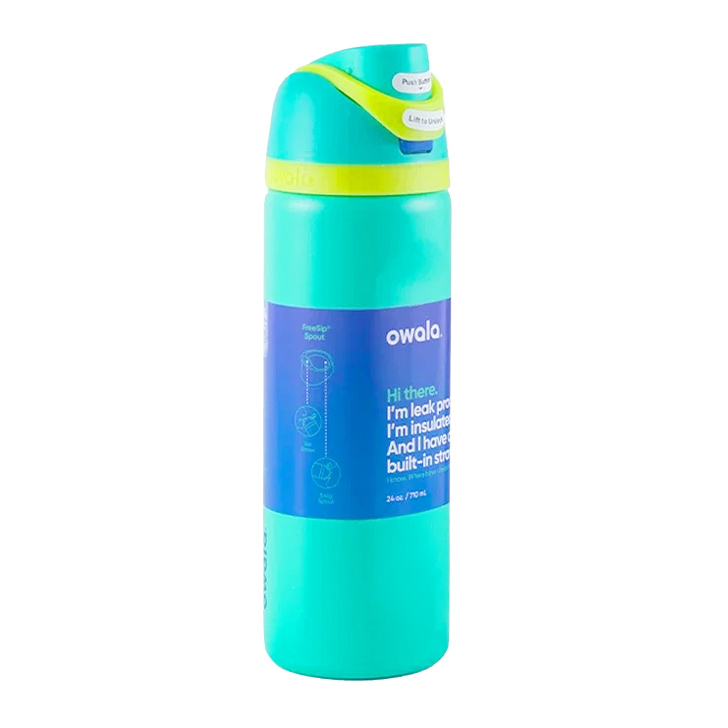 gourde isotherme turquoise design