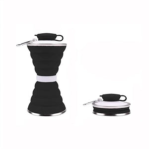 gourde rétractable noire