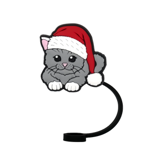 protège paille chat de noël