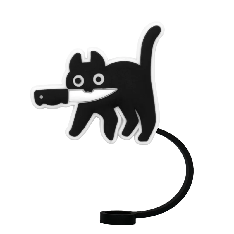 Couvre paille chat avec couteau