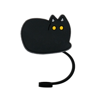 Couvre paille chat noir