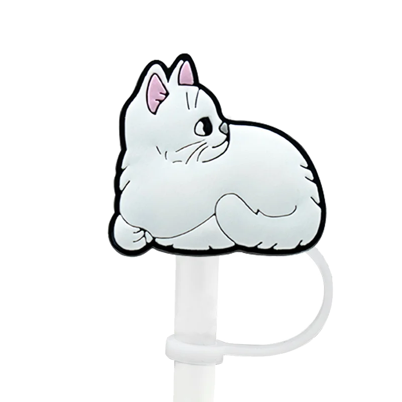 Protection paille chat blanc