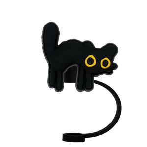 Couvre paille chat noir