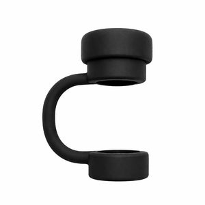 capuchon de paille en silicone noir