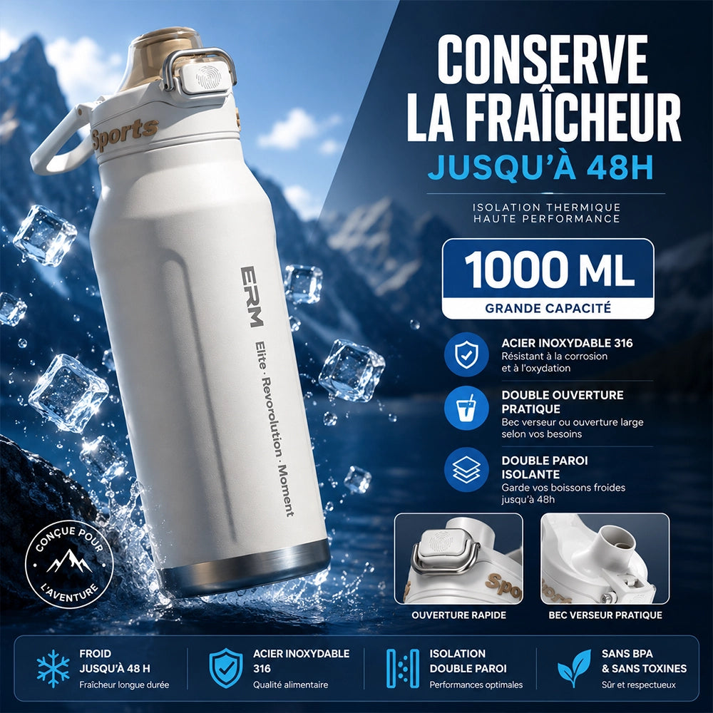 conservation de la fraicheur gourde isotherme