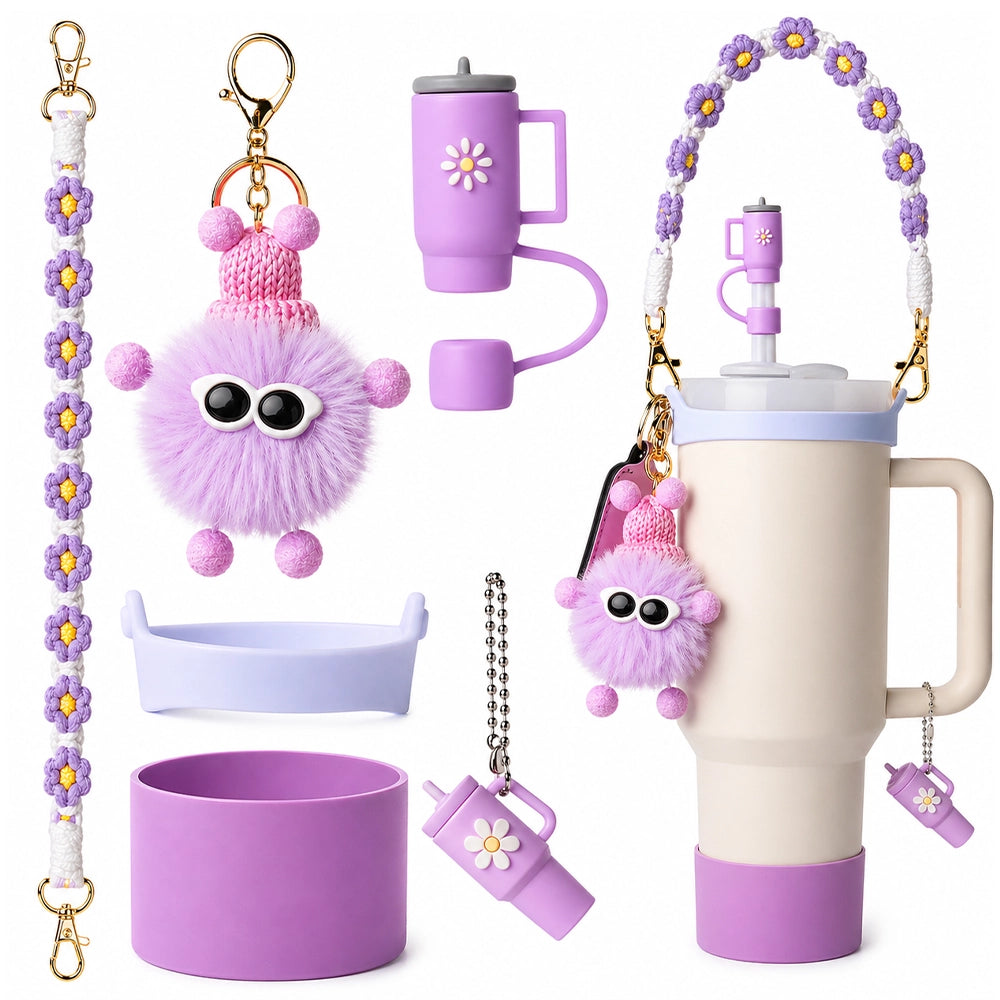 décoration gourde mignon violet