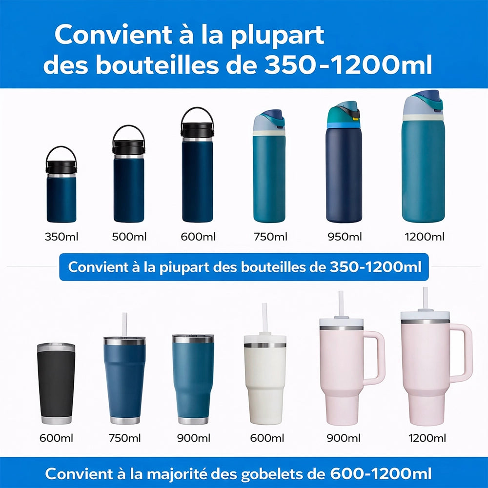 Poignée Gourde Silicone avec Sangle