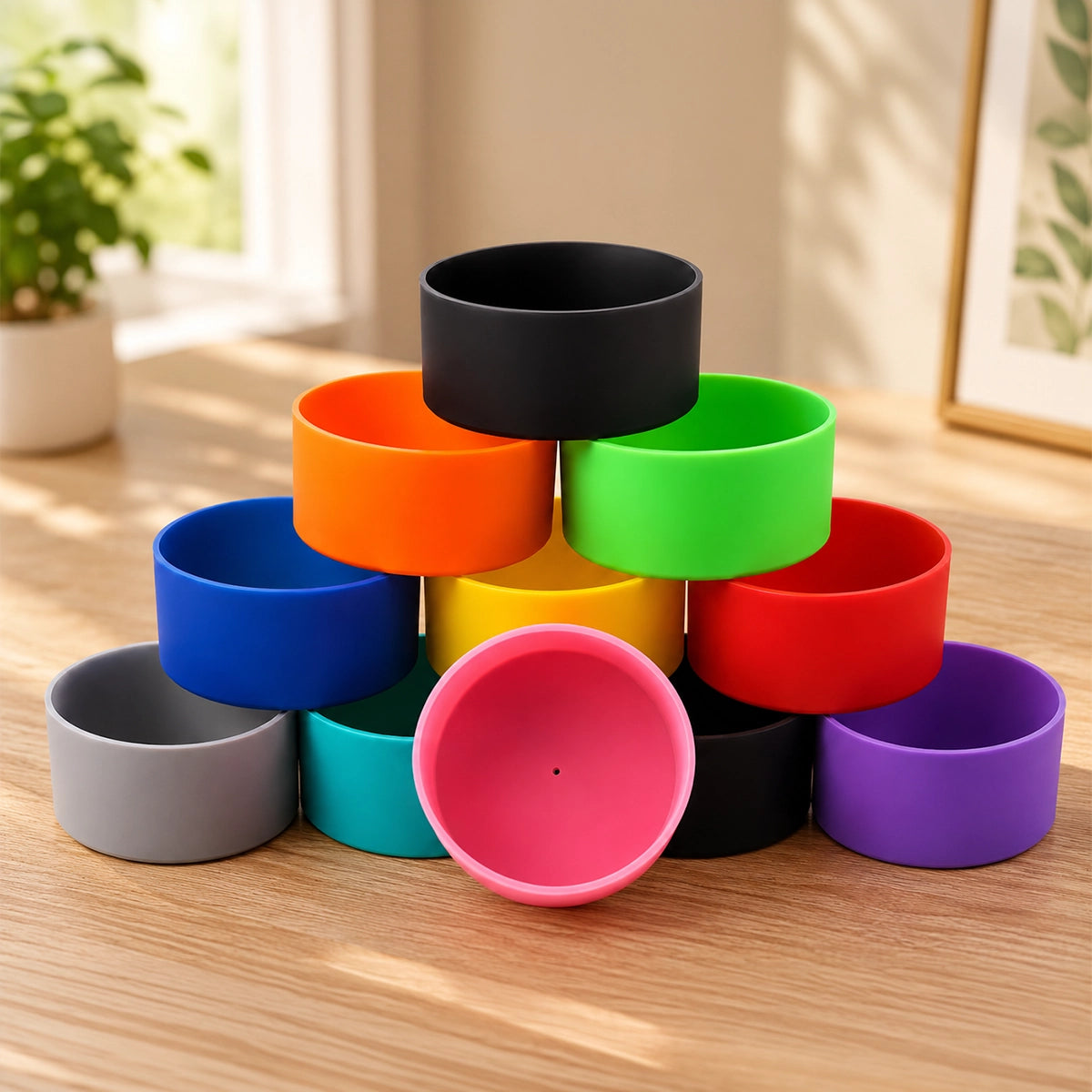 bases protection en silicone pour gourde