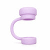 embout paille violet en silicone
