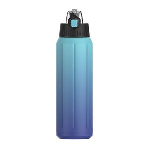 gourde bleu de 600ml en acier inoxydable