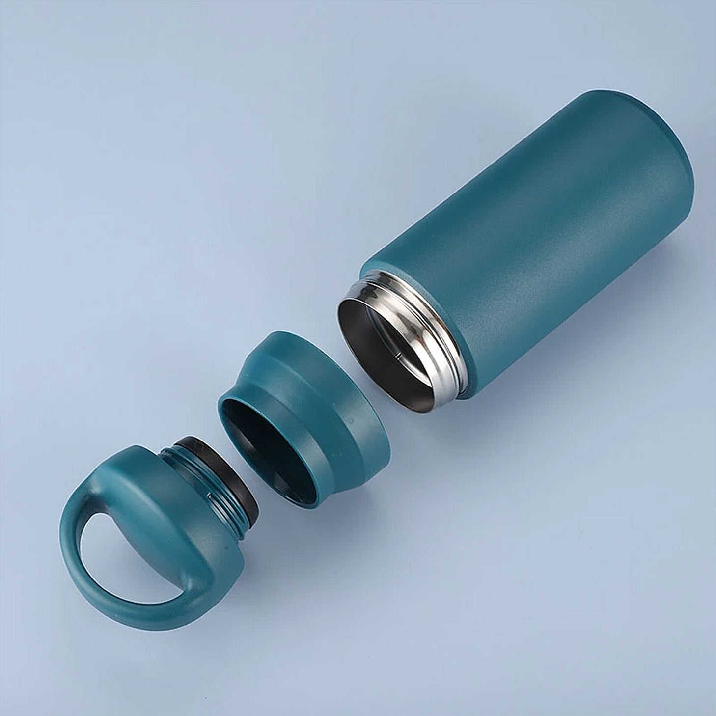 gourde bleu en inox