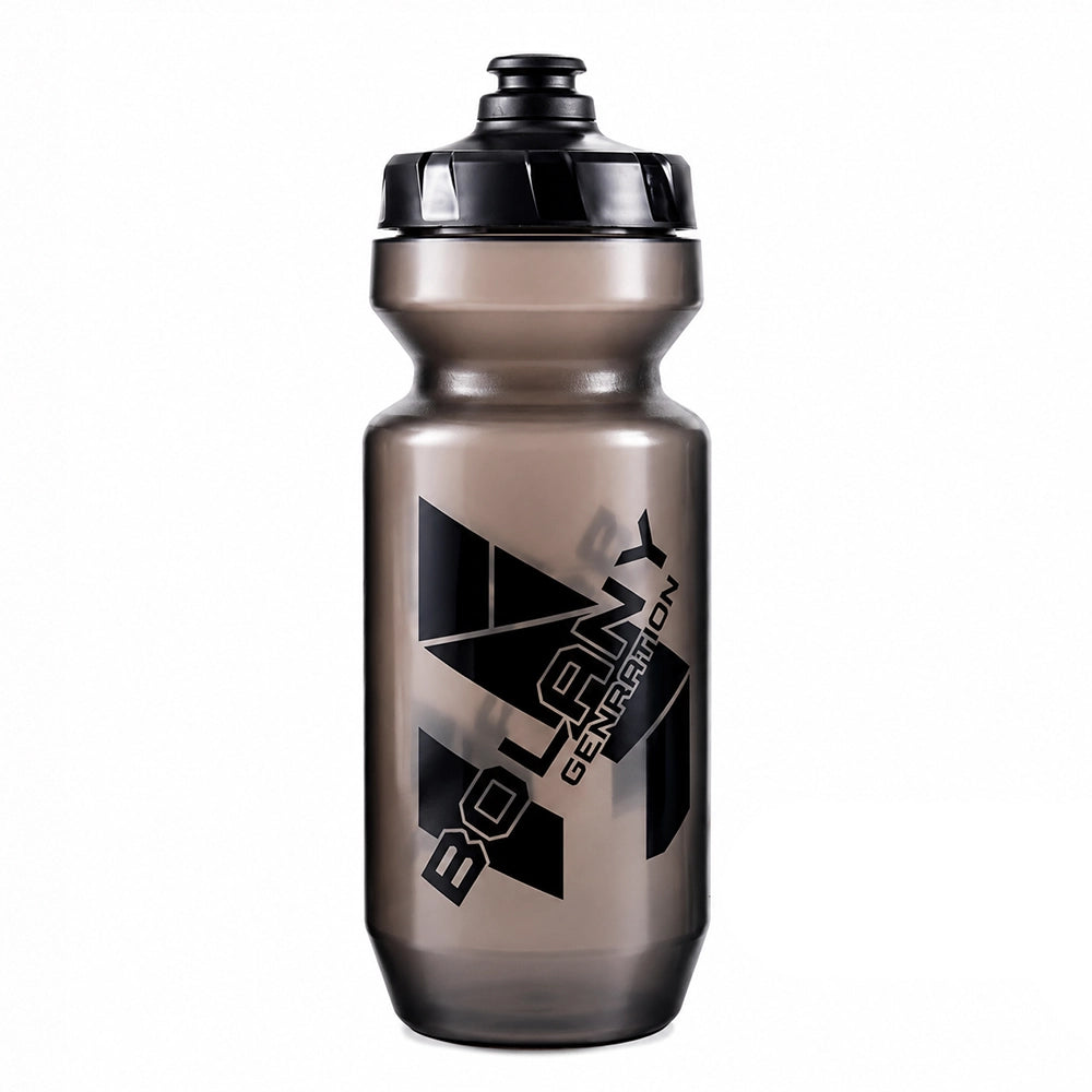 gourde cyclisme noir transparent pour support vélo