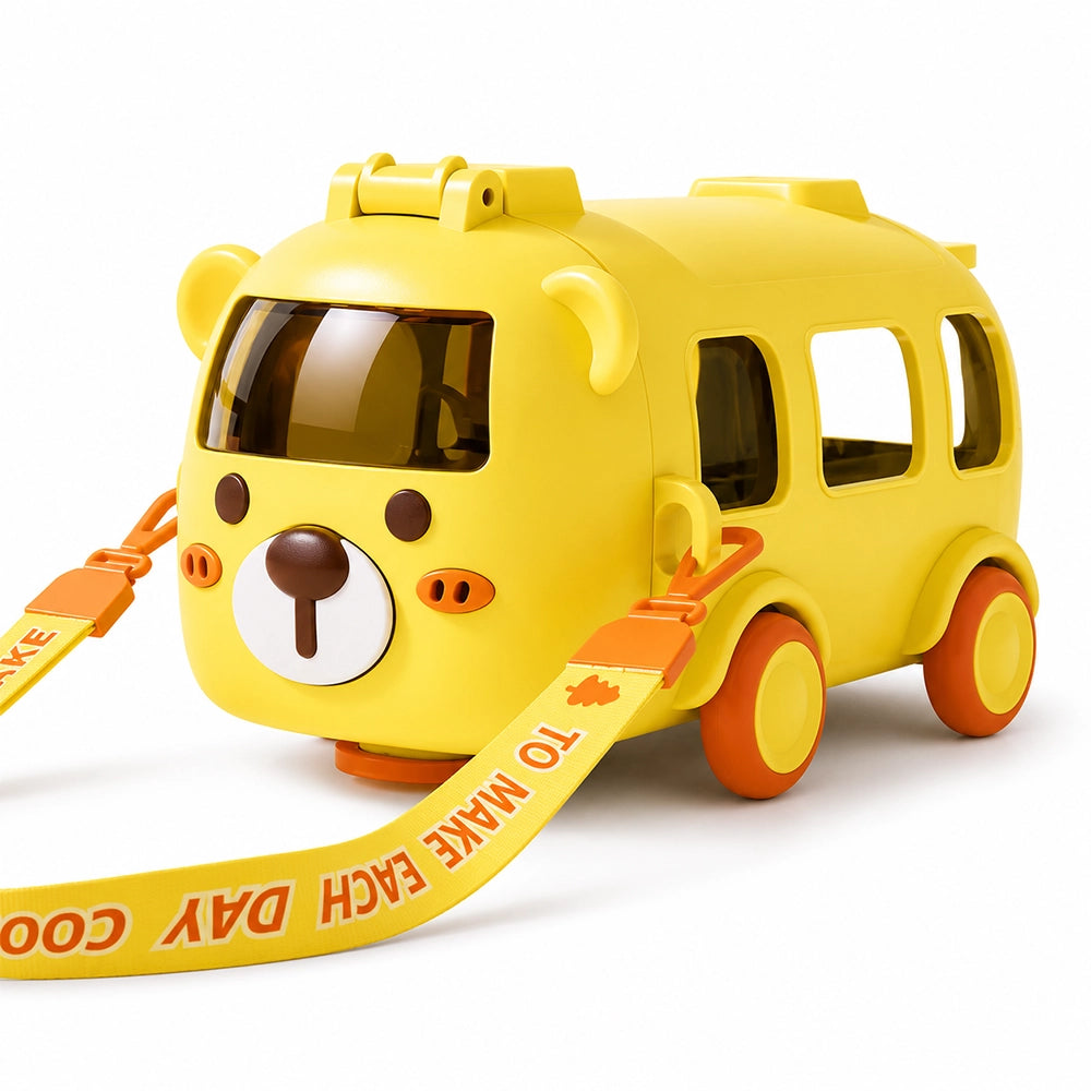 gourde enfant en forme de bus jaune