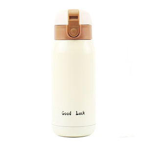 gourde en inox beige
