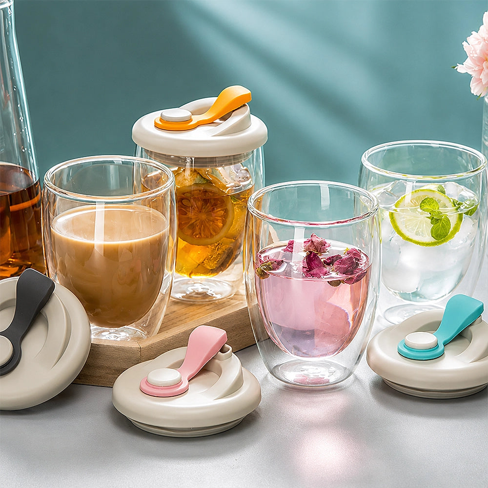 gourde en verre double paroi pour expresso
