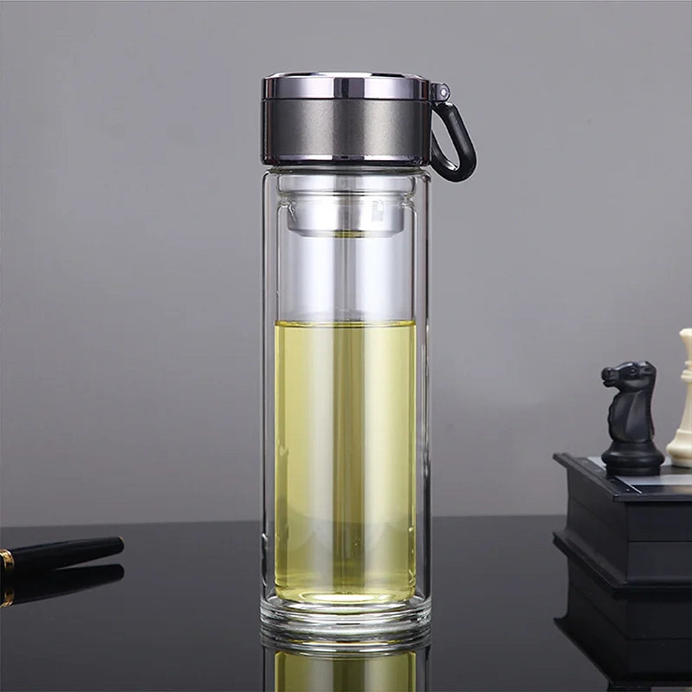 gourde en verre intelligente avec infuseur