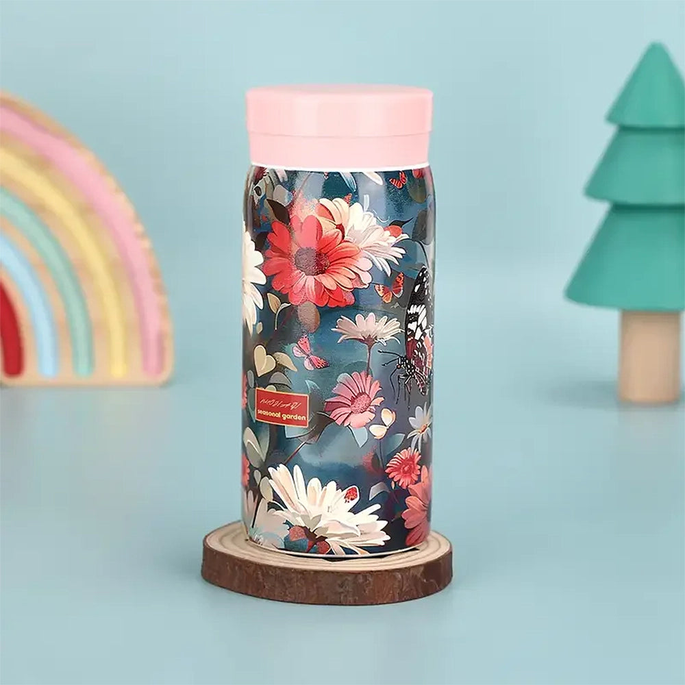gourde fleurs inox double paroi
