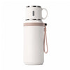gourde inox avec tasse et gobelet