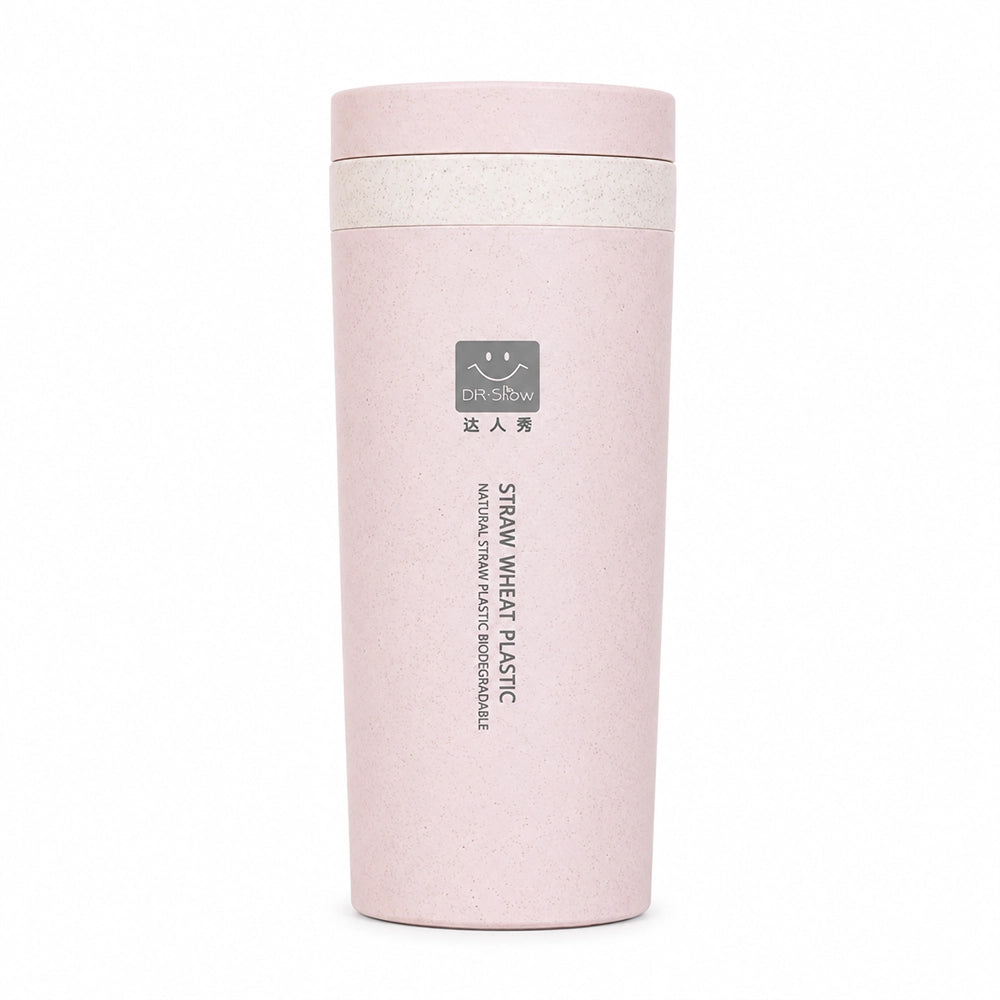 gourde isotherme rose en fibre de maïs