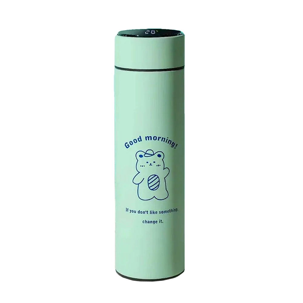 gourde isotherme verte intelligente ourson pour enfant