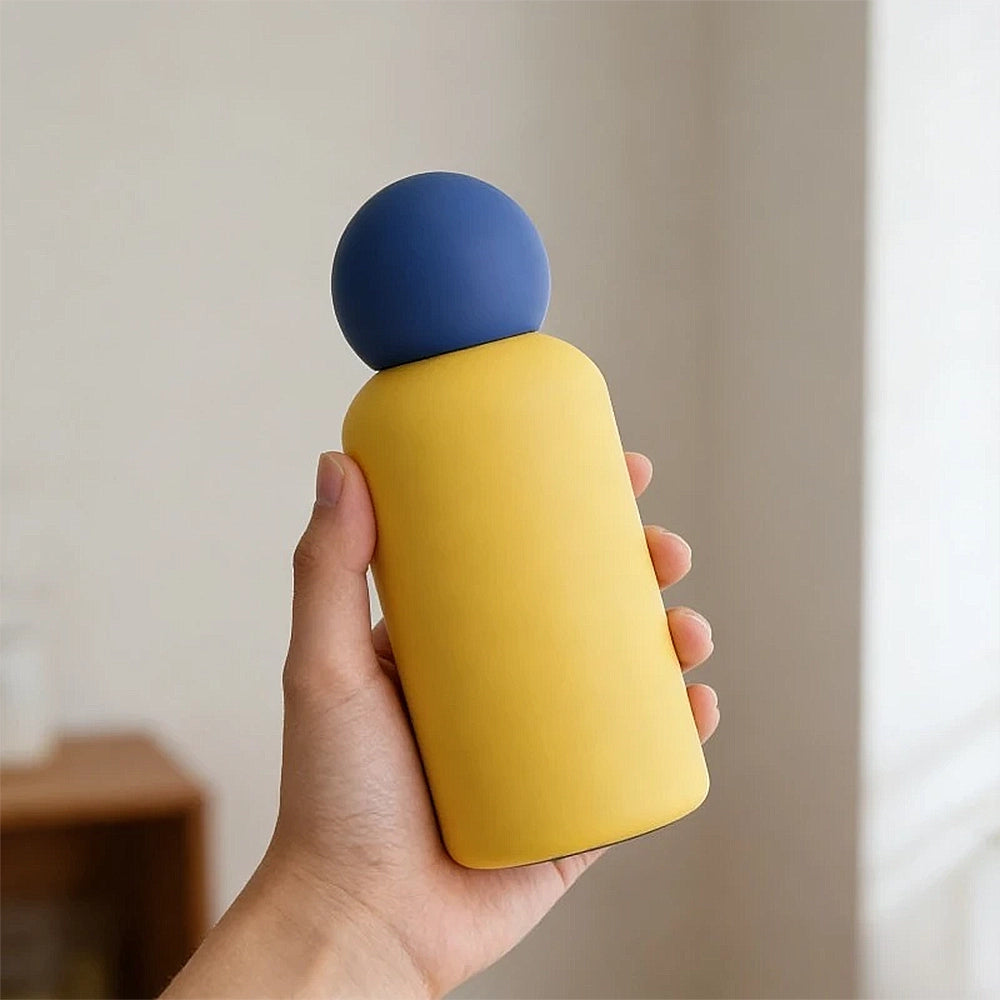 gourde jaune minimaliste isotherme