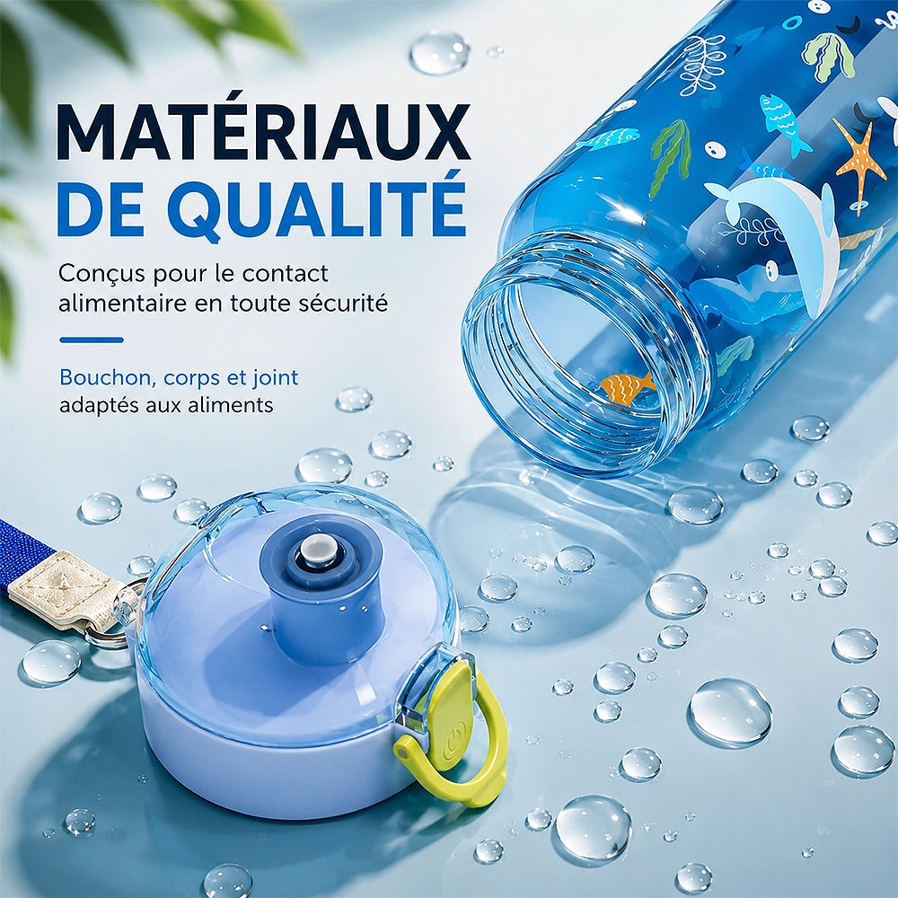 gourde pour enfant avec couvercle