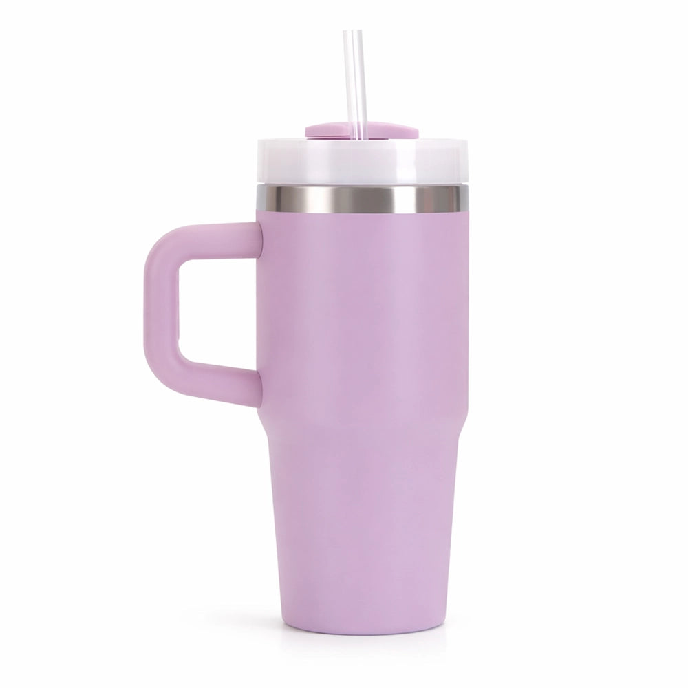 gourde tasse avec poignée violette