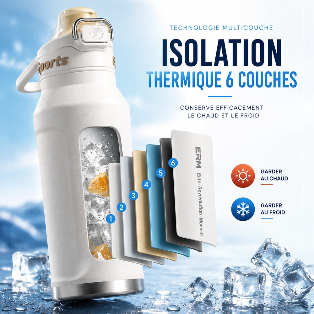 isolation de gourde isotherme
