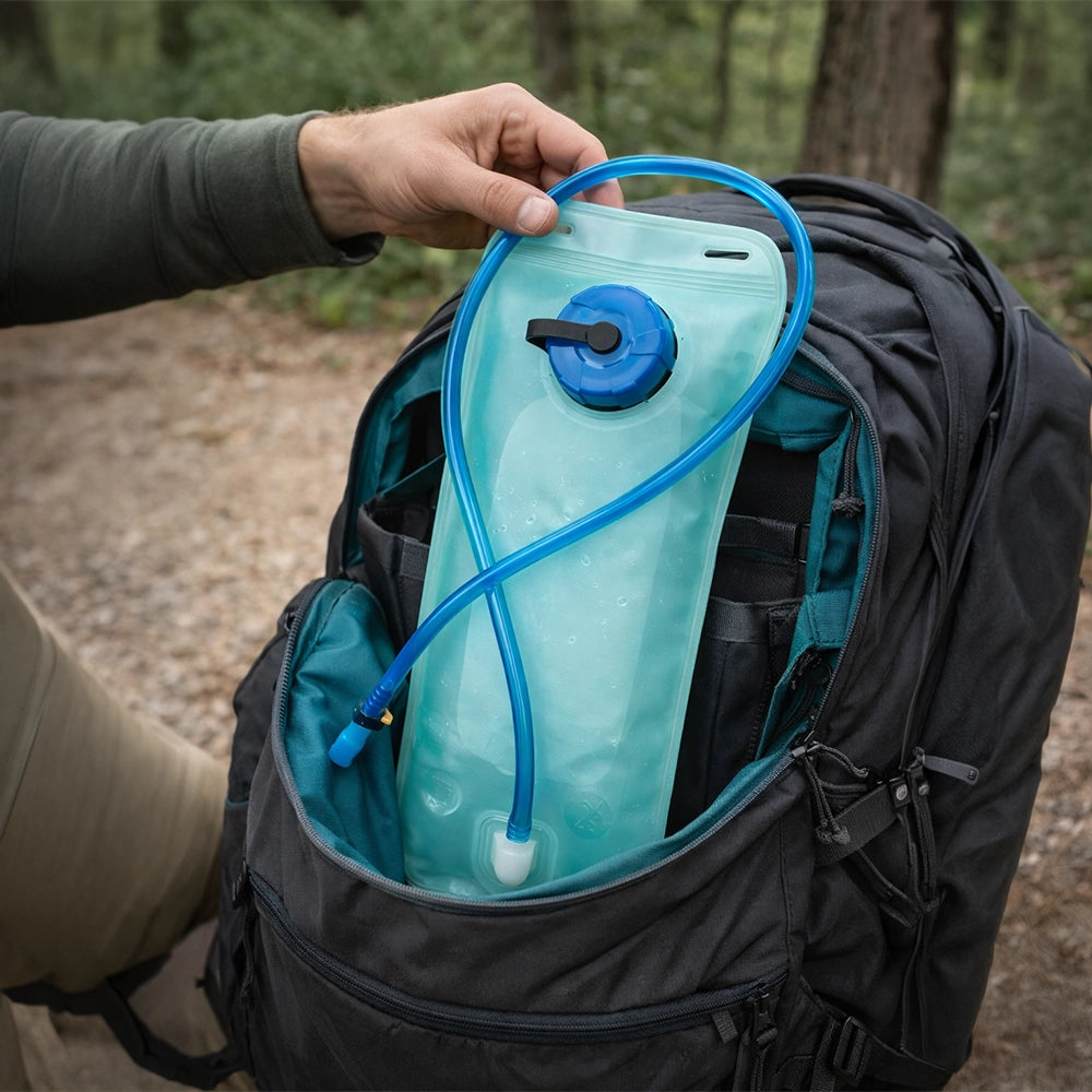 sac d'hydratation 2L dans sac à dos