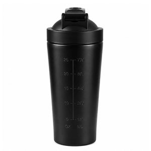 shaker noir acier inoxydable 750ml