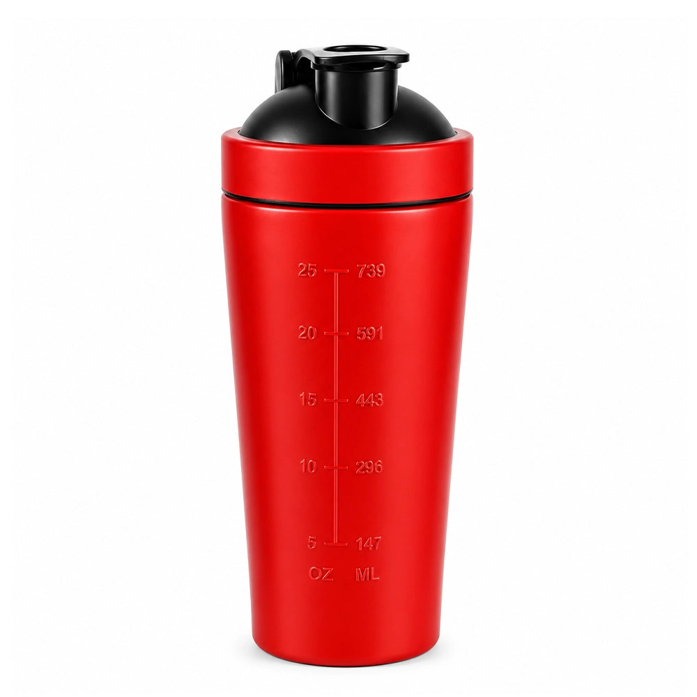 shaker rouge en inox