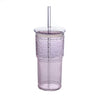verre avec paille et couvercle